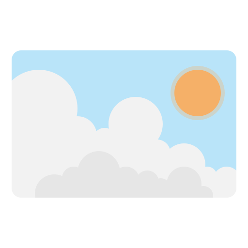 Clouds and sun Generic Flat icon