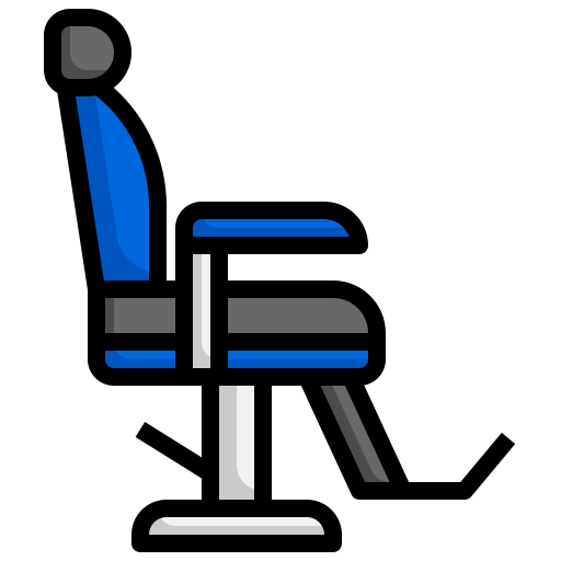 Парикмахерское кресло Generic Outline Color иконка
