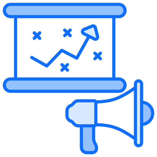 마케팅 계획 Generic Blue icon