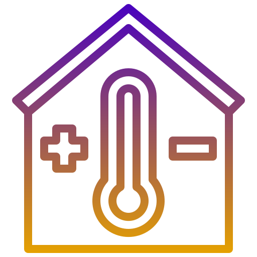 kontrola temperatury Generic Gradient ikona