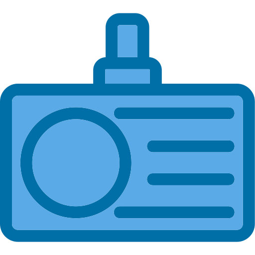 tarjeta de identificación Generic Blue icono