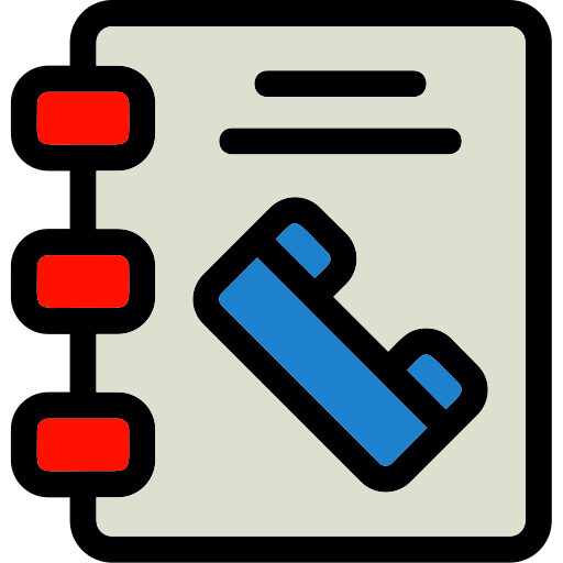 Phonebook Generic Outline Color icon