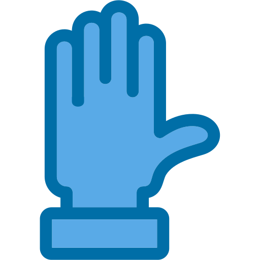 手を上げる Generic Blue icon