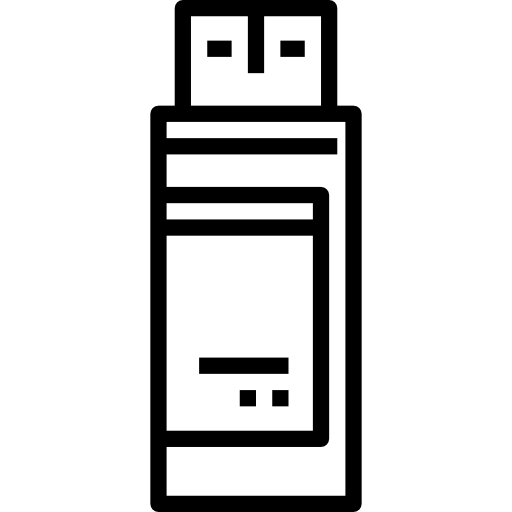 unidad flash kank Lineal icono
