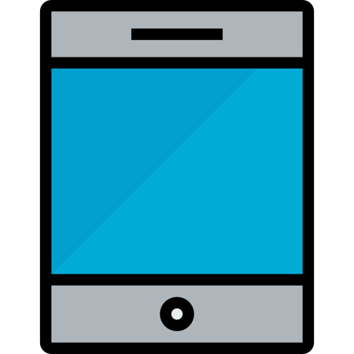 tableta kank Lineal Color icono