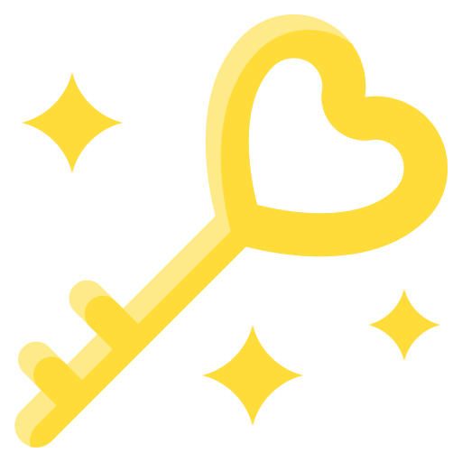 klucz miłości Generic Flat ikona