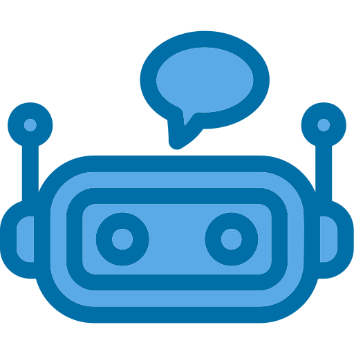 chatbot Generic Blue icon