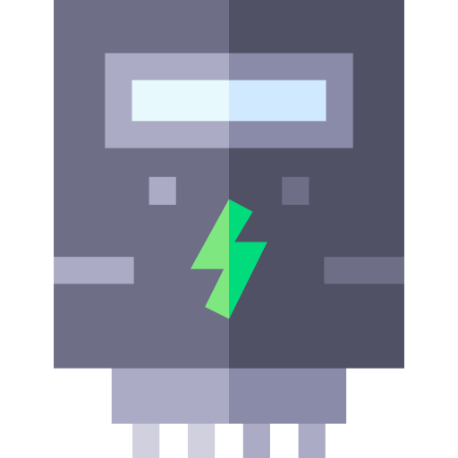 Power meter Basic Straight Flat icon