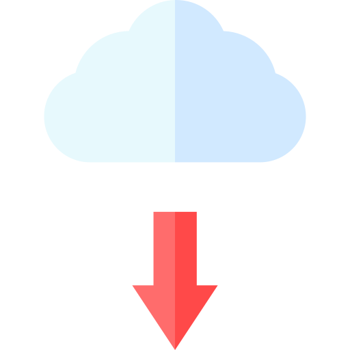 nube Basic Straight Flat icono