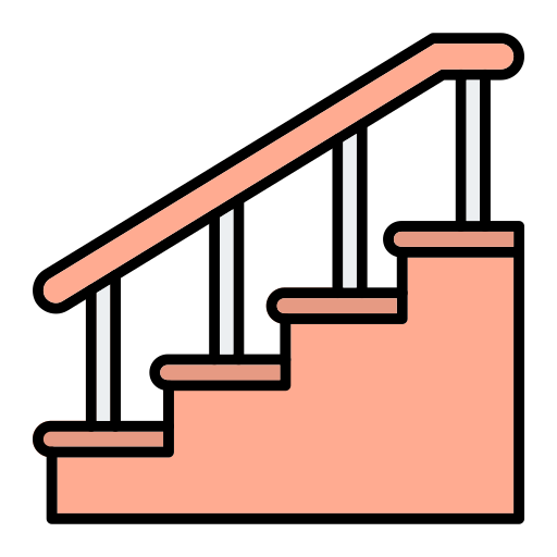 escaliers Generic Outline Color Icône