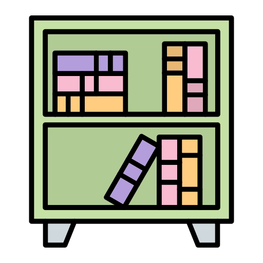 Bookshelf Generic Outline Color icon