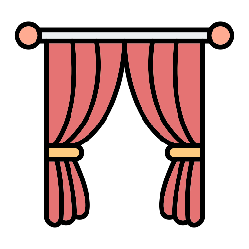 cortinas Generic Outline Color icono