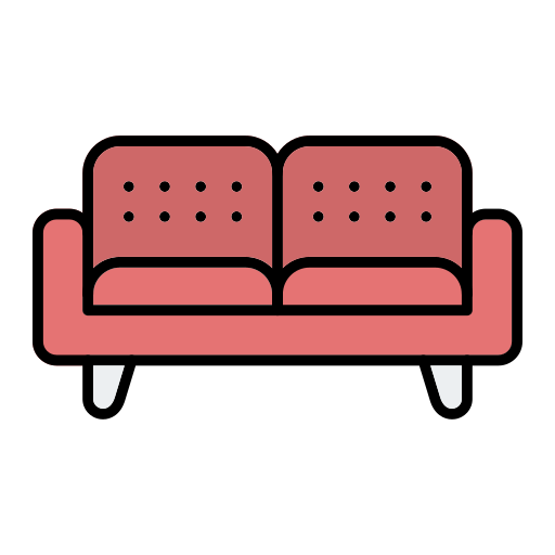 Couch Generic Outline Color icon