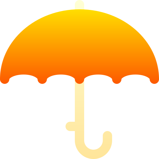 Umbrella Basic Gradient Gradient icon