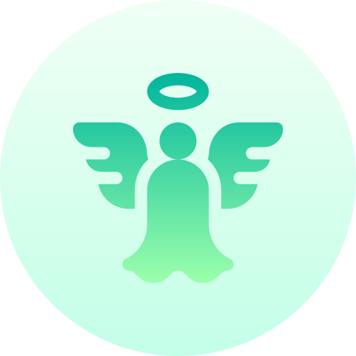 Angel Basic Gradient Circular icon