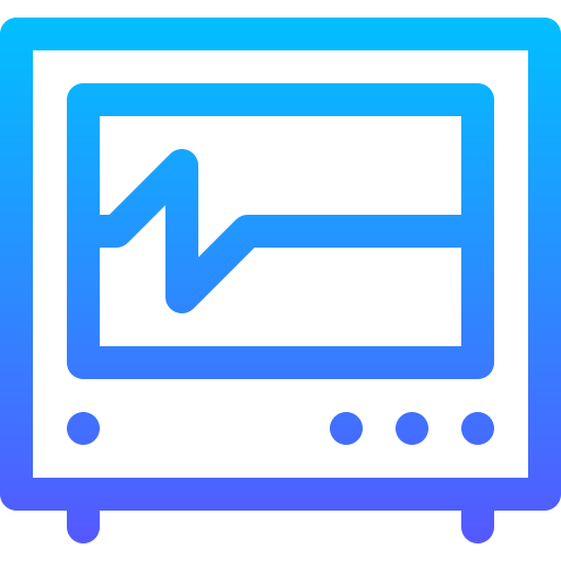 Cardiogram Basic Gradient Lineal color icon