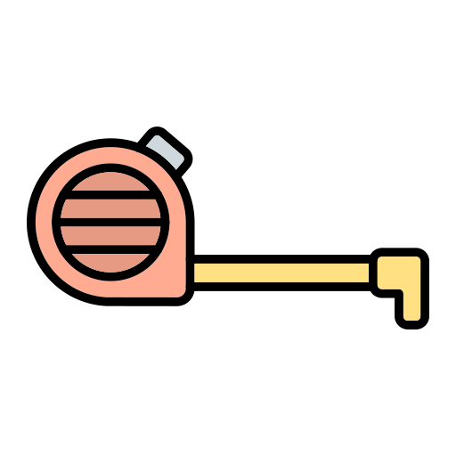Measuring tape Generic Outline Color icon