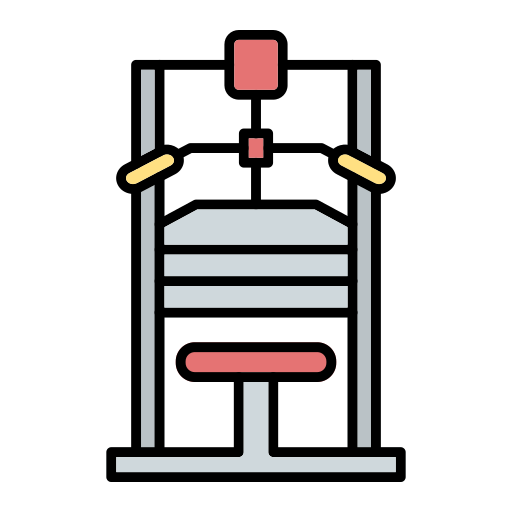 máquina de gimnasio Generic Outline Color icono