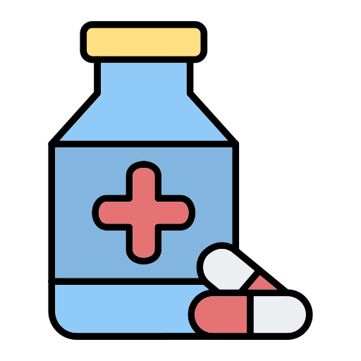 薬物 Generic Outline Color icon