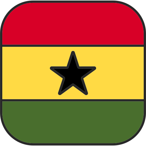 ghana Generic Outline Color icoon