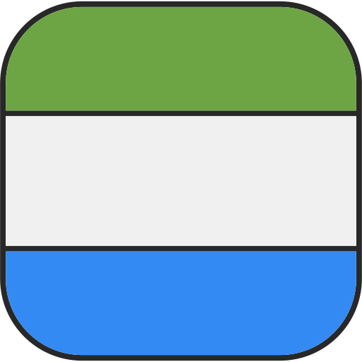 sierra leone Generic Outline Color icoon