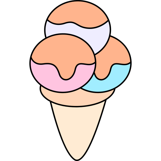 Ice cream Generic Thin Outline Color icon