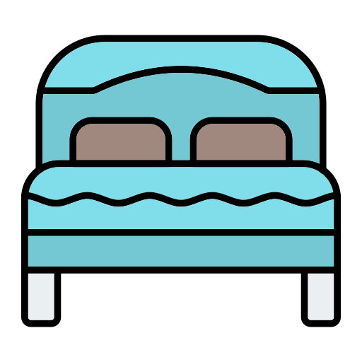 Двуспальная кровать Generic Outline Color иконка