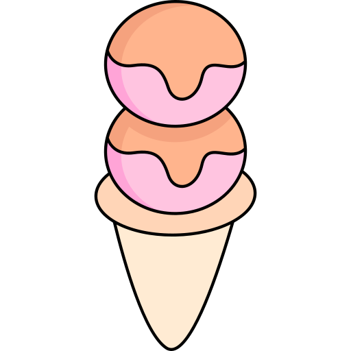 sorvete Generic Thin Outline Color Ícone
