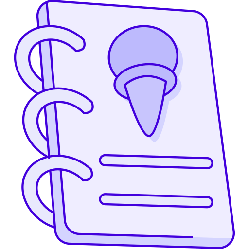 메뉴 Generic Thin Outline Color icon
