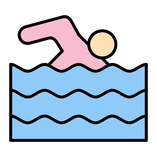Swimming Generic Outline Color icon