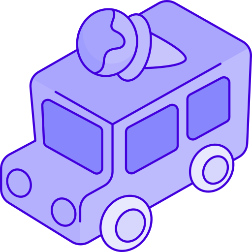 camion de helados Generic Thin Outline Color icono