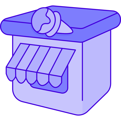 Ice cream shop Generic Thin Outline Color icon