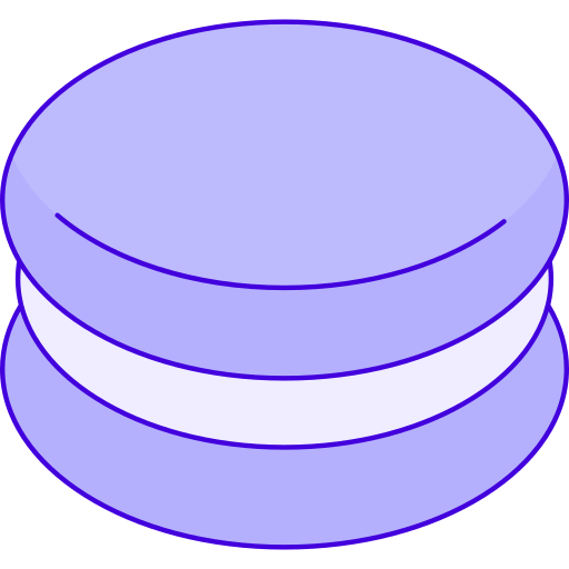 macarrón Generic Thin Outline Color icono
