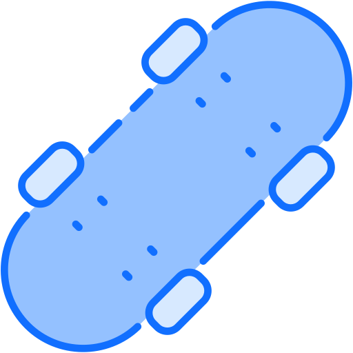 skateboard Generic Blue icon