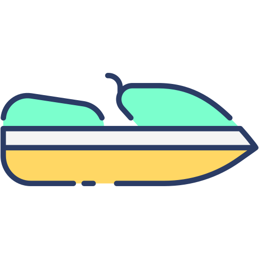 jet ski Generic Outline Color icon