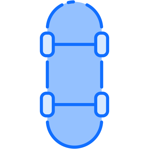 Skateboard Generic Blue icon