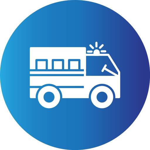 Полицейский фургон Generic Blue иконка