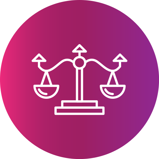scala della giustizia Generic Flat Gradient icona