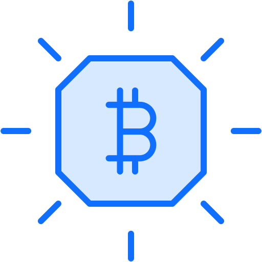 bitcoin Generic Blue icono