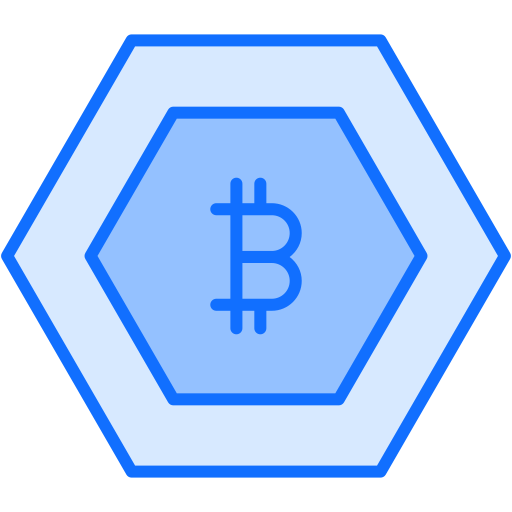 bitcoin Generic Blue Ícone
