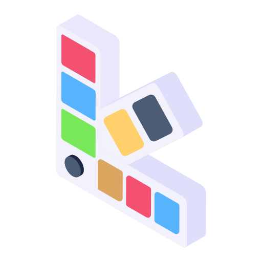 farbmuster Generic Isometric icon