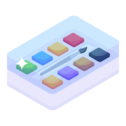 Water color Generic Isometric icon