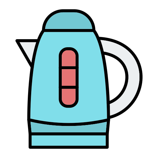 Electric kettle Generic Outline Color icon