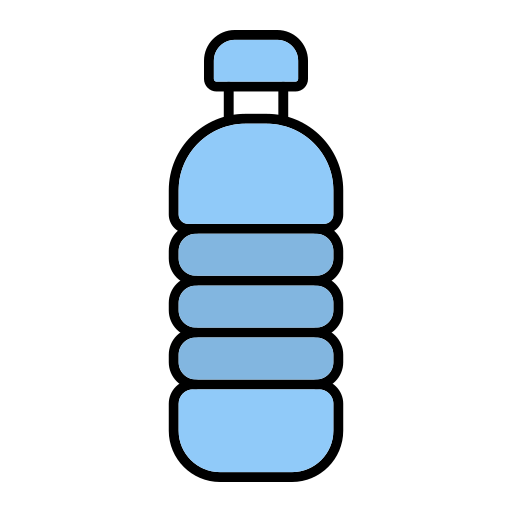 botella de agua Generic Outline Color icono