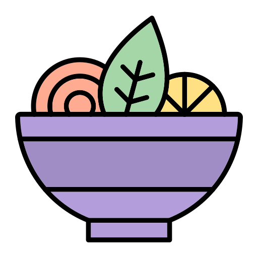 ensalada Generic Outline Color icono