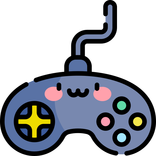 videogame Kawaii Lineal color icoon
