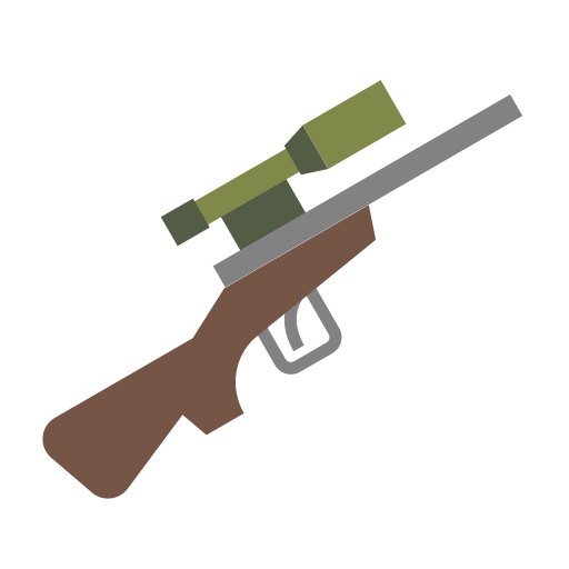 fusil de sniper Generic Flat Icône