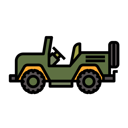 jeep militaire Generic Outline Color Icône