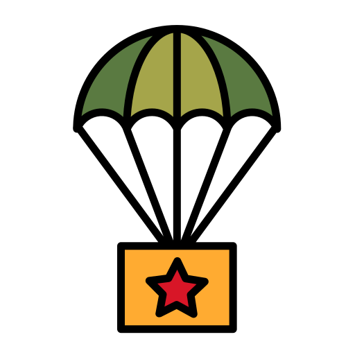 paracadute Generic Outline Color icona