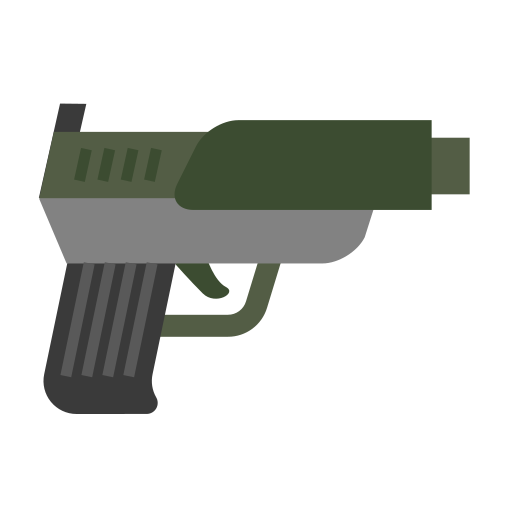 pistolet Generic Flat Icône